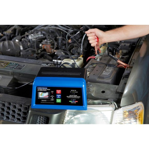 CEN-TECH Battery Charger, Engine Starter 50 Amp/10 Amp 12V For Cars, Trucks, etc - Picture 5 of 10